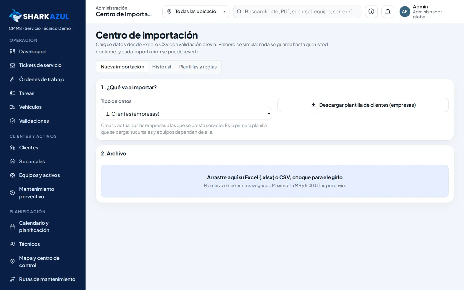 Dejar las planillas atrás
