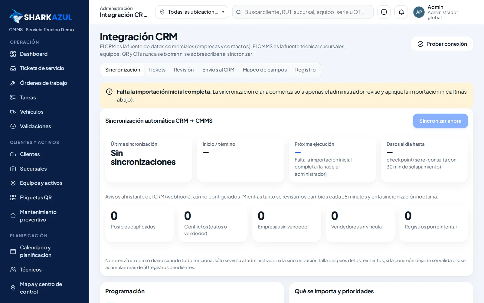 Conectado a su software