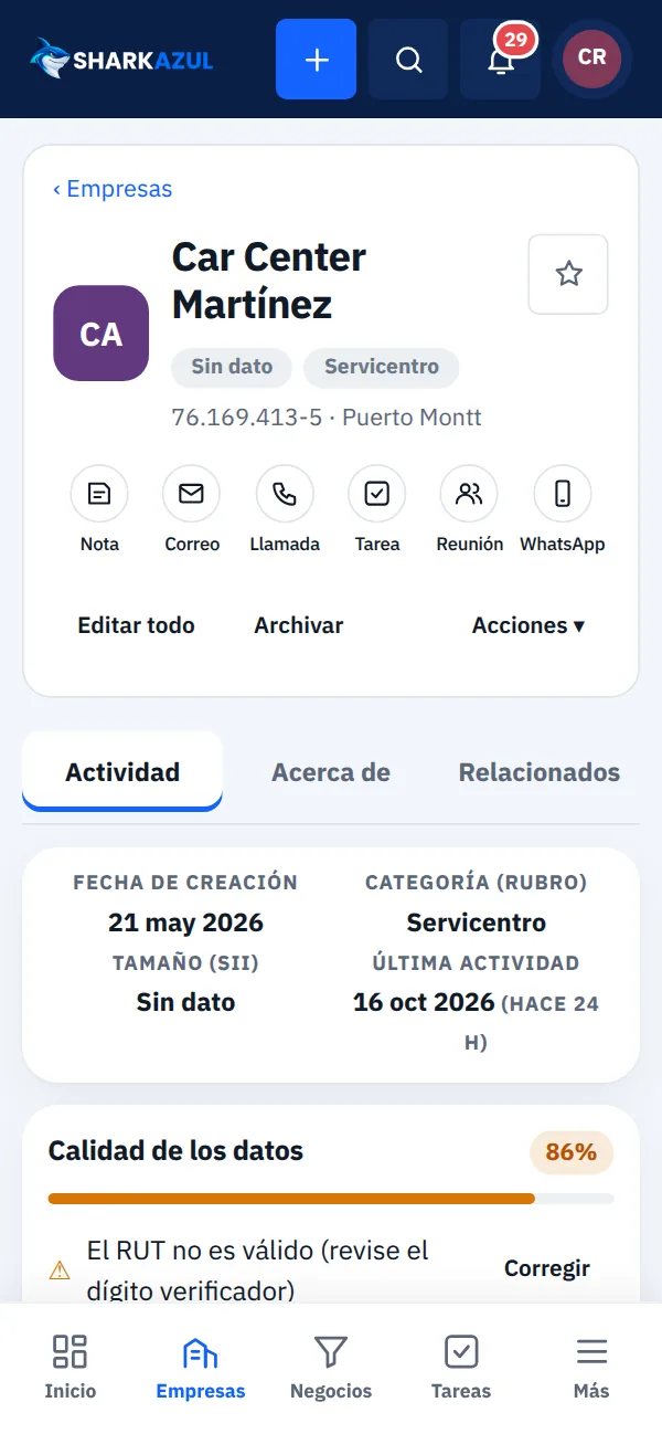 La ficha que cuenta toda la historia